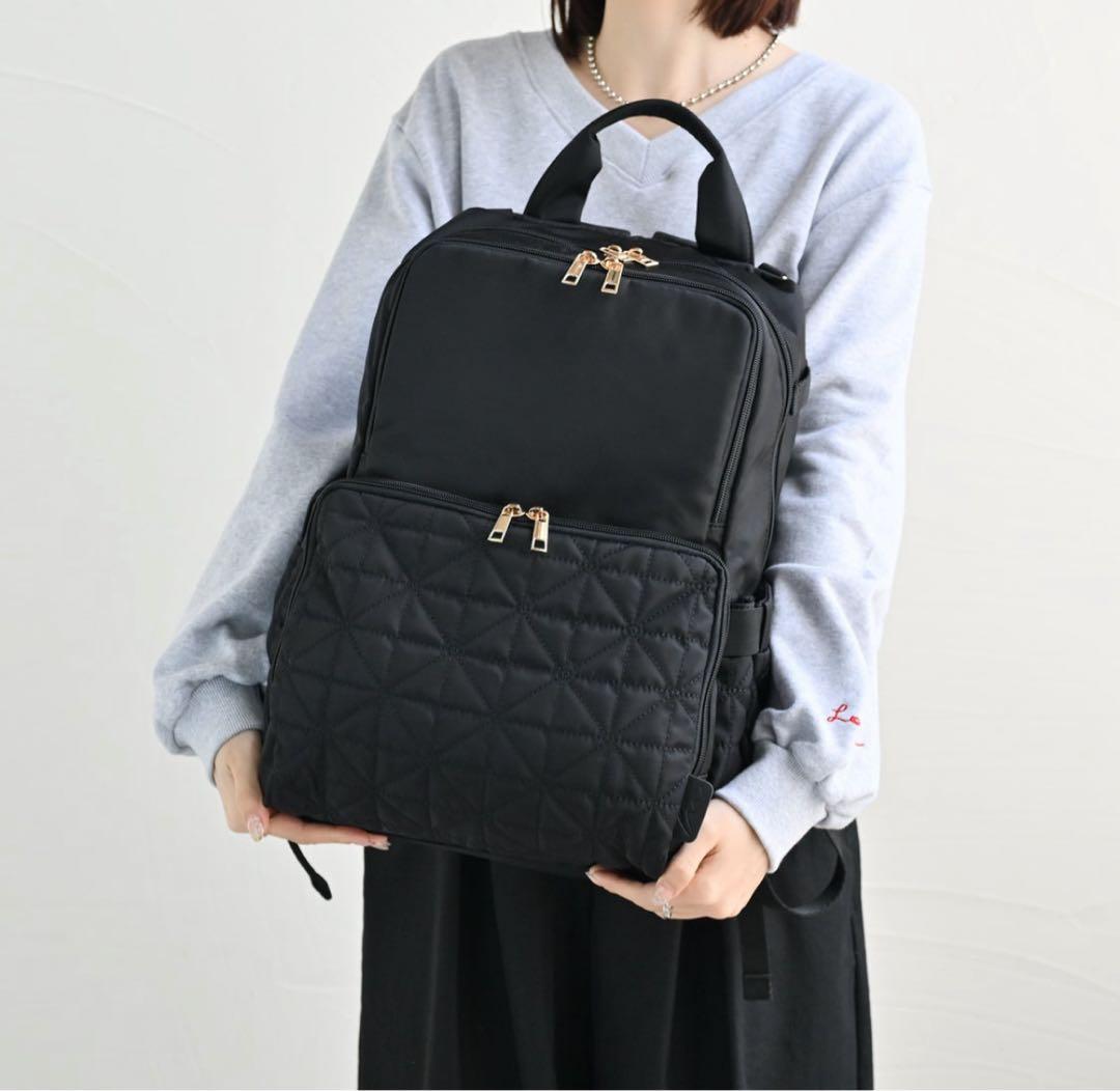 MUMU 高性能マザーズバッグ　　ブラック 新品】しまむら MUMU & Co. 多機能リュック マザーズリュック 黒