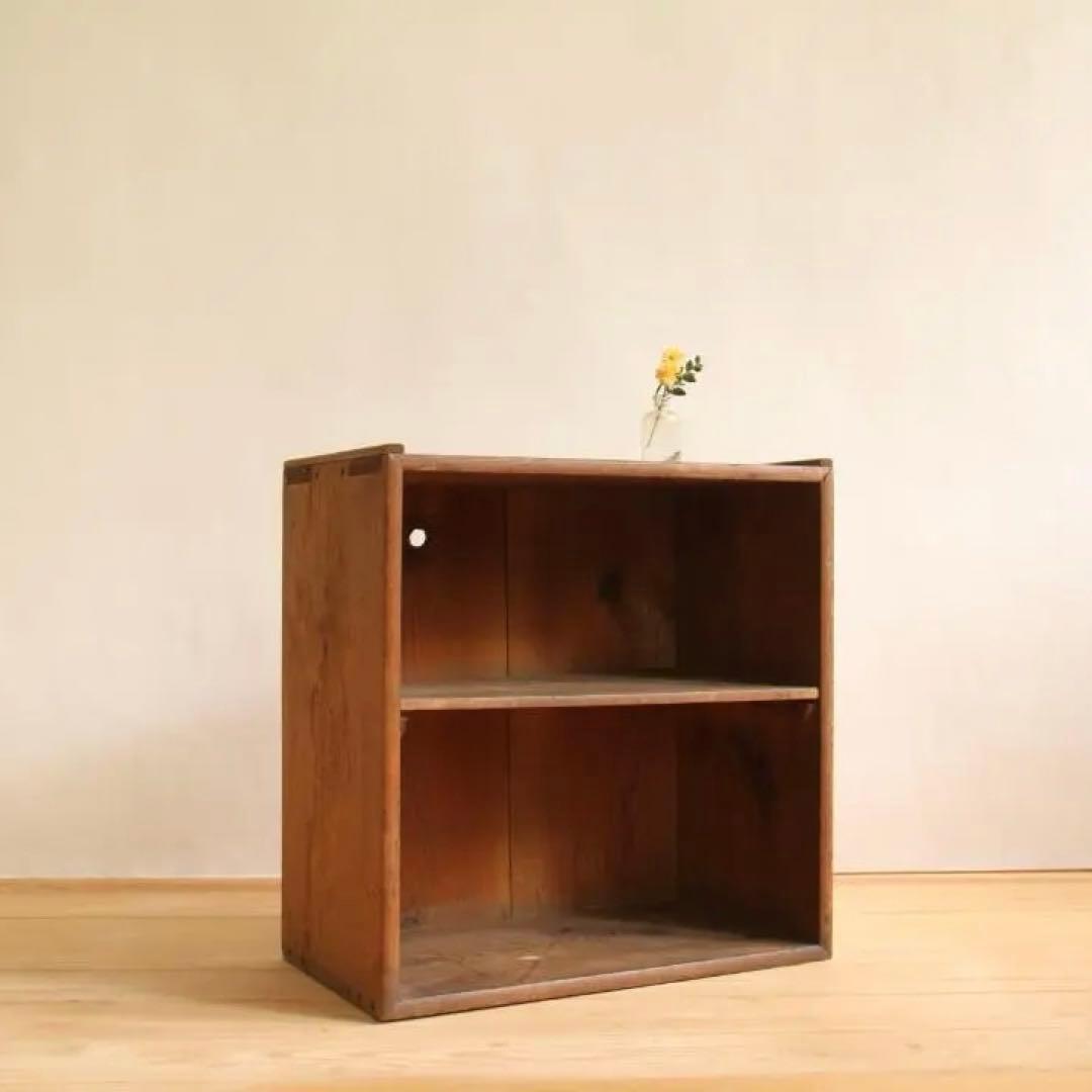 収納棚　棚　小物入れ　木製　古道具　古家具　アンティーク　ビンテージ　レトロ 昭和初期の収納棚 木製 収納 棚 古道具 古家具 アンティーク