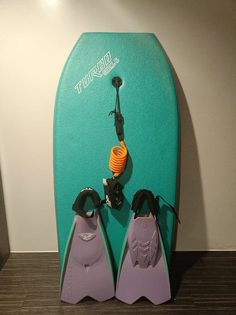 ボディボード　TURBO GIRLS ターボ ZEBEC フィンM ターボ ボディボード - ドルフィンズボディボードファクトリー